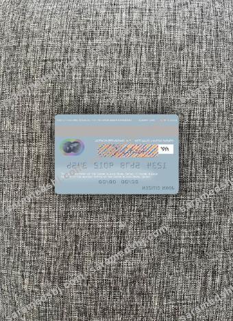 Qatar Islamic Bank mastercard photolook back